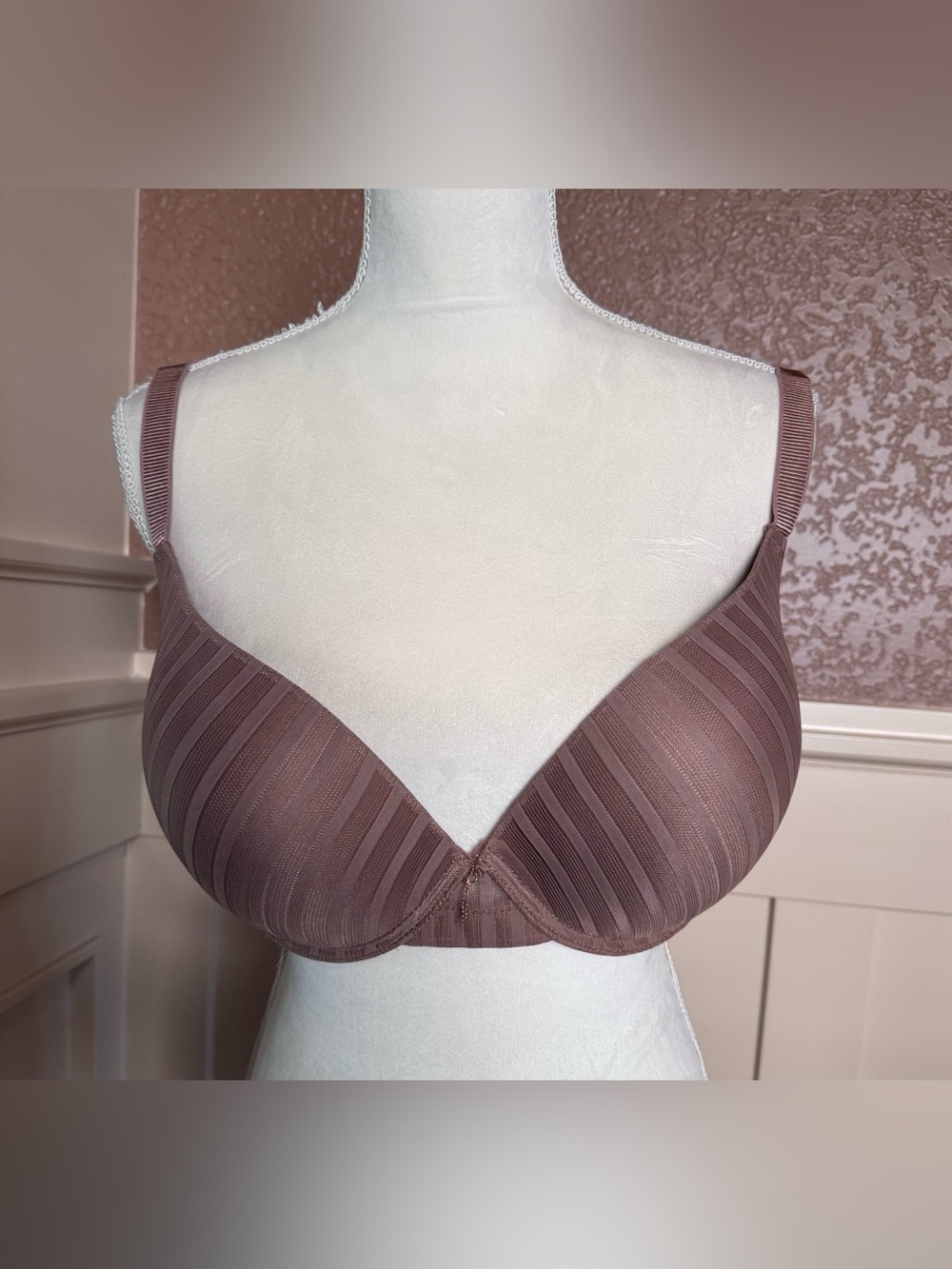 RACHEL Rachel Roy Striped  underwire bra in Tan